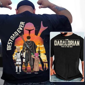 The Dadalorian This Is The Way Personalized Name Shirt