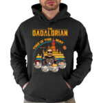 The Dadalorian This Is The Way Vintage Castle Moon Personalized Shirt