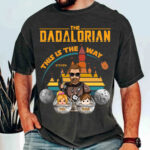 The Dadalorian This Is The Way Vintage Castle Moon Personalized Shirt