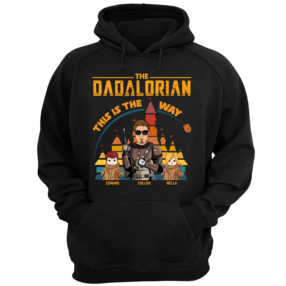 The Dadalorian This Is The Way Vintage Disney Castle Personalized Shirt The Dadalorian This Is The Way Vintage Disney Castle Personalized Shirt