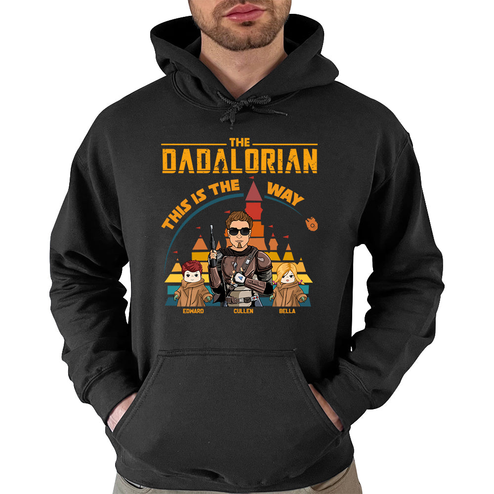 The Dadalorian This Is The Way Vintage Disney Castle Personalized Shirt The Dadalorian This Is The Way Vintage Disney Castle Personalized Shirt