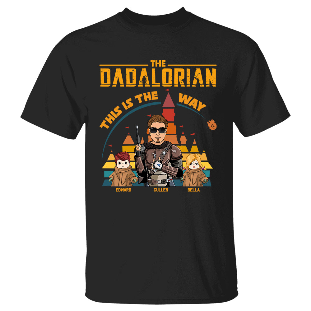 The Dadalorian This Is The Way Vintage Disney Castle Personalized Shirt The Dadalorian This Is The Way Vintage Disney Castle Personalized Shirt