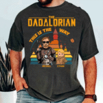 The Dadalorian This Is The Way Vintage Disney Castle Personalized Shirt