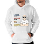 The Legend Husband Daddy Papa Custom Shirt for Grandpa