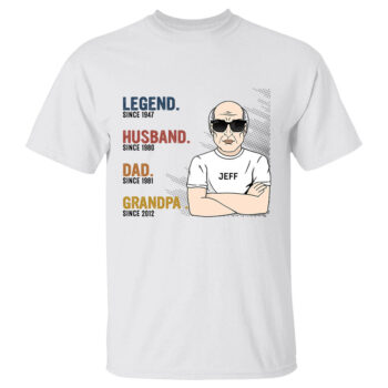 The Legend Husband Daddy Papa Custom Shirt for Grandpa