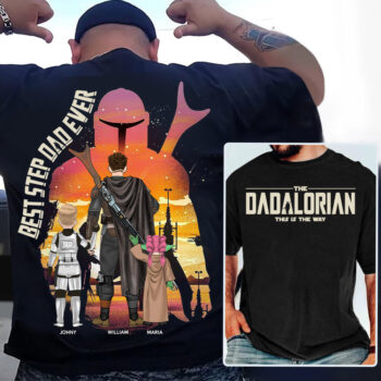 The Stepdadalorian This Is The Way Personalized Name Shirt for Stepdad