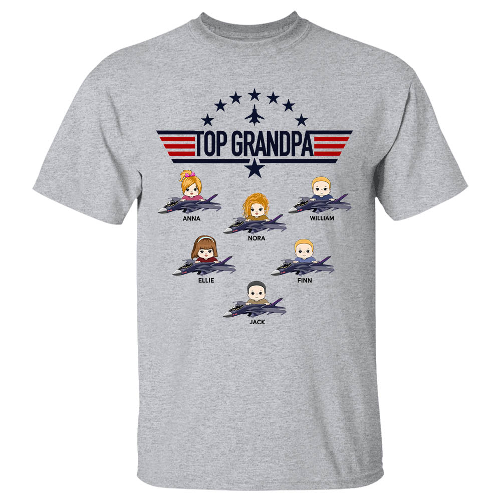 Top Gun Top Grandpa Personalized Shirt Top Gun Top Grandpa Personalized Shirt