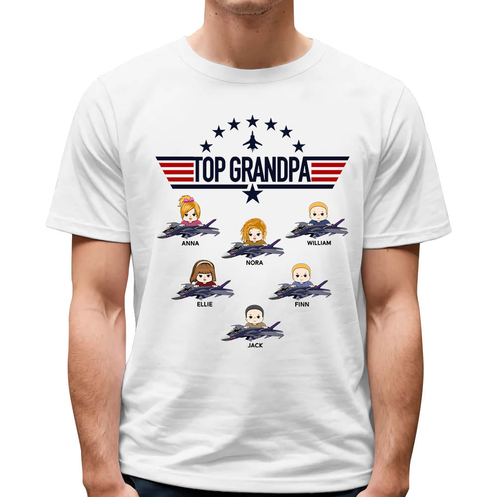 Top Gun Top Grandpa Personalized Shirt Top Gun Top Grandpa Personalized Shirt