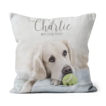 in loving memory pet photo throw pillow pet memorial pillow 1