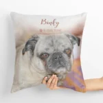 in loving memory pet photo throw pillow pet memorial pillow 1