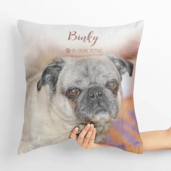 in loving memory pet photo throw pillow pet memorial pillow 2
