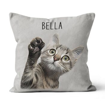 personalized pet photo pillow with name pet memorial pillow 1