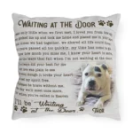 personalized waiting at the door pet photo pillow pet memorial pillow 1
